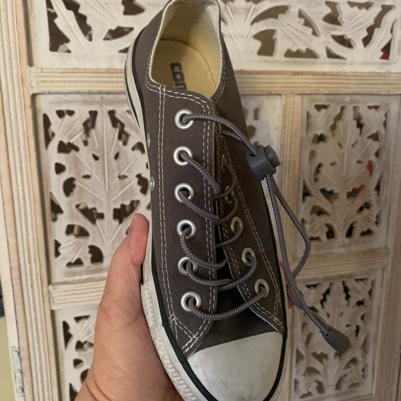 Converse Chuck Taylor All Star Charcoal Gray Low Top Sneakers-Men’s 5, Women’s 7 - Picture 2 of 11